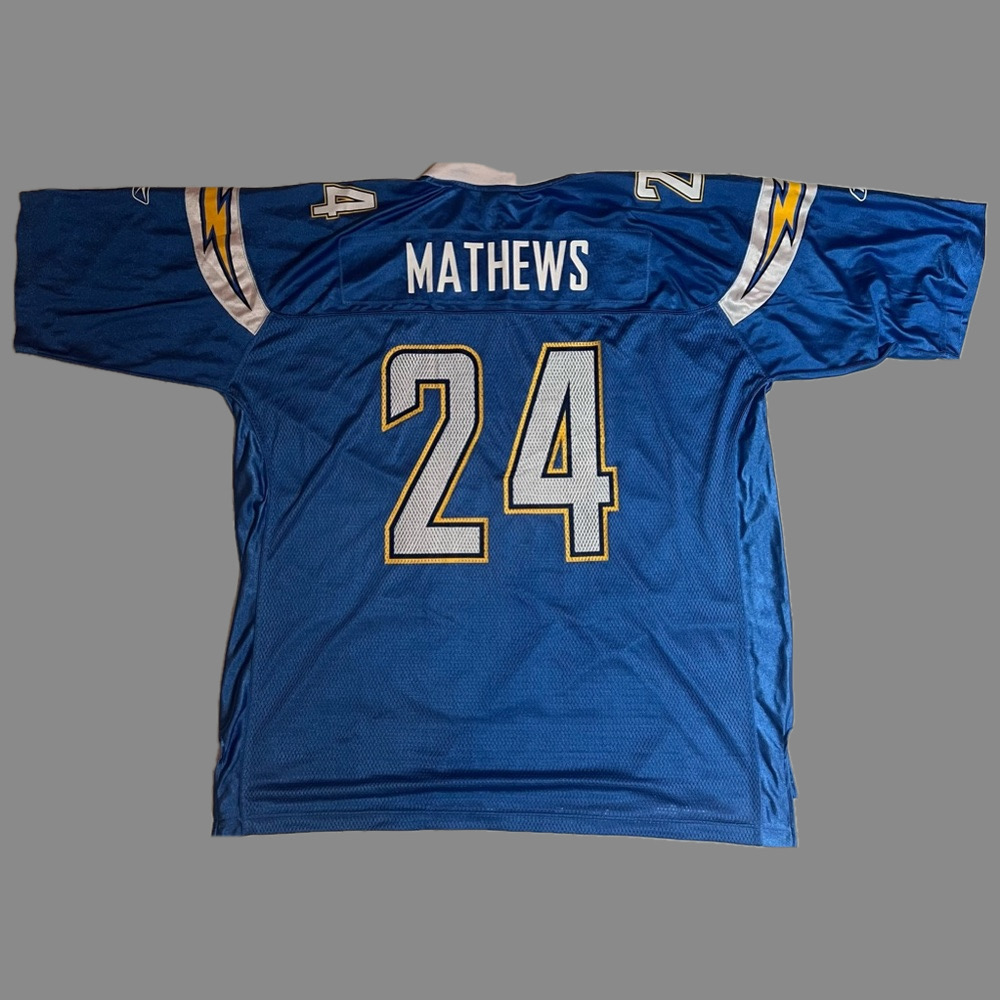 Ryan Mathews San Diego Chargers Authentic Reebok Football Jersey
